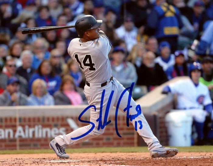 Starlin Castro Signed New York Yankees 8x10 Photo LSCM Authenticated #1-Powers Sports Memorabilia