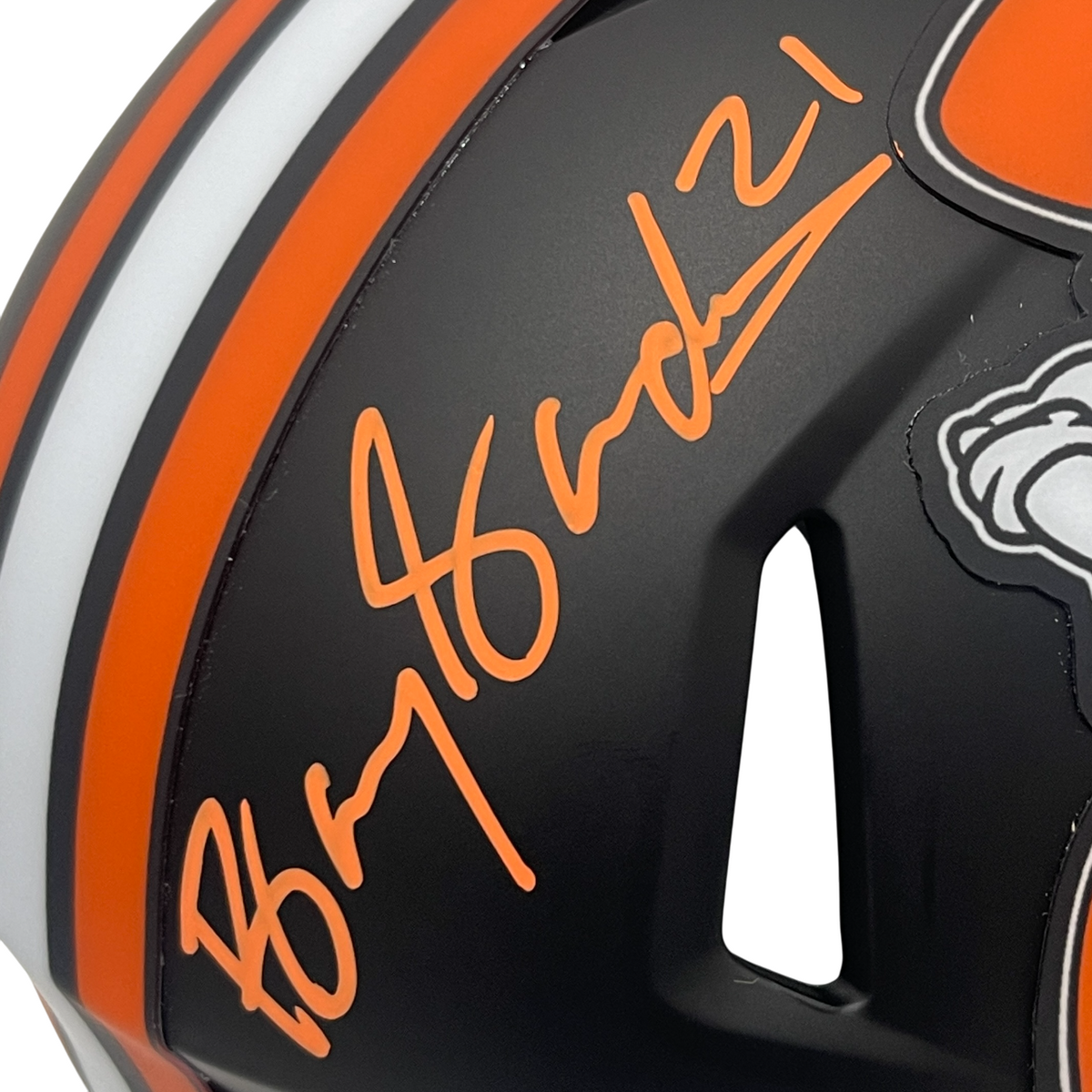 Barry Sanders Thurman Thomas Signed OSU Pistol Pete Mini Helmet Beckett BAS COA-Powers Sports Memorabilia