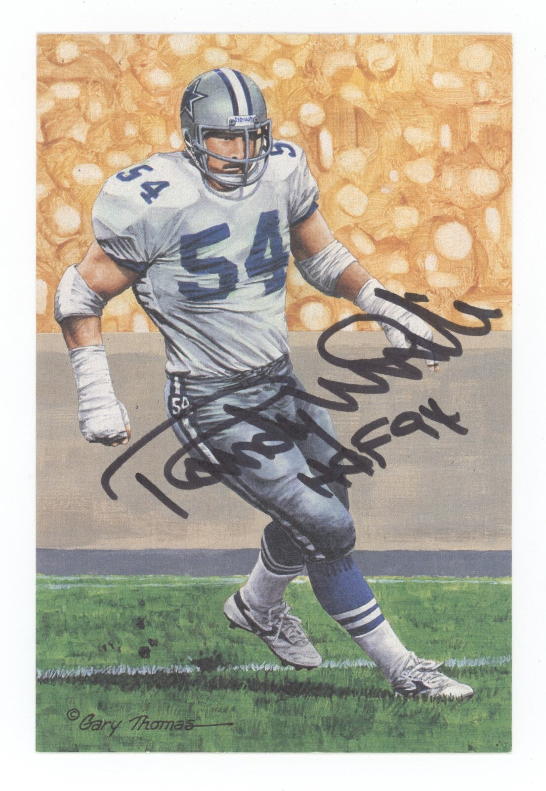 Randy White Signed Auto GLAC Goal Line Art Card /5000 w/ HOF 94 JSA Authenticated Cowboys-Powers Sports Memorabilia
