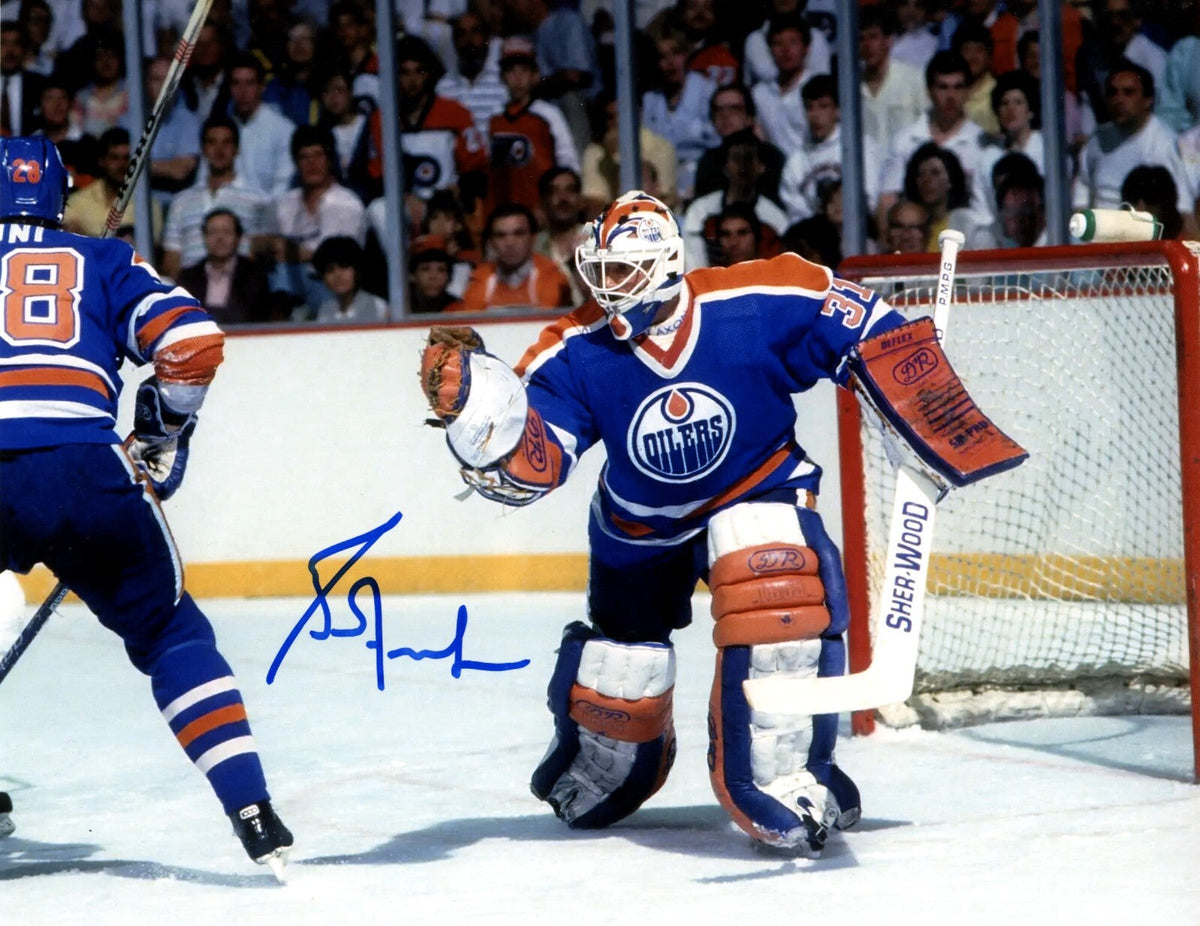 Grant Fuhr Signed Autographed Edmonton Oilers 8x10 Photo LSCM COA-Powers Sports Memorabilia