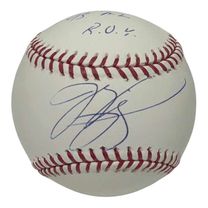Mike Piazza Signed ROMLB Baseball w/ 93 NL ROY JSA Authenticated Mets Dodgers-Powers Sports Memorabilia