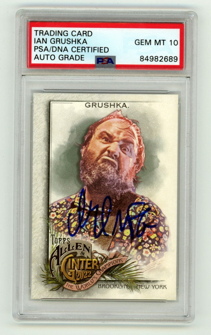 Ian Grushka 2022 Topps Allen & Ginter Signed Auto PSA 10 Auto New Found Glory-Powers Sports Memorabilia