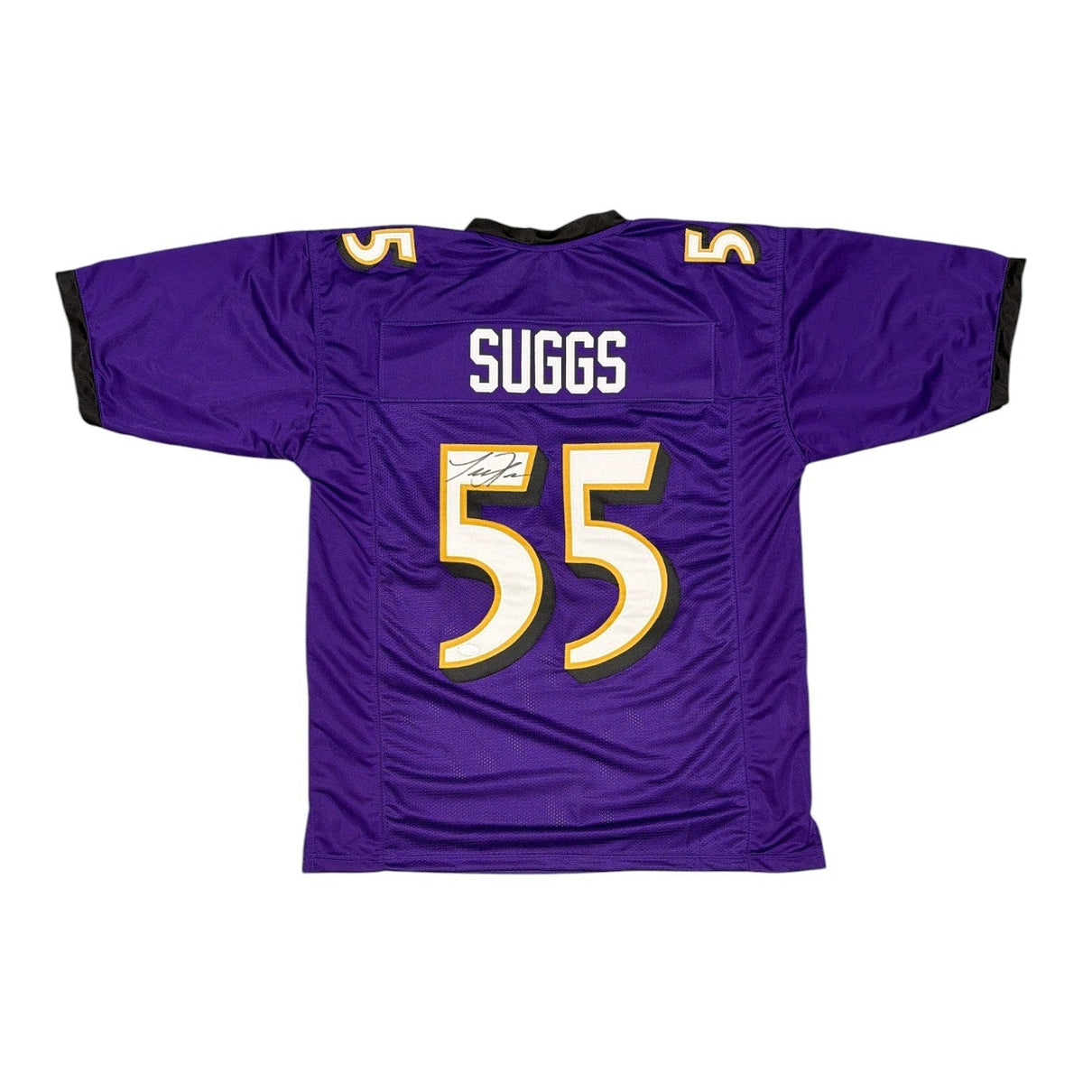 Terrell Suggs Signed Baltimore Ravens Custom Jersey JSA Witness COA-Powers Sports Memorabilia