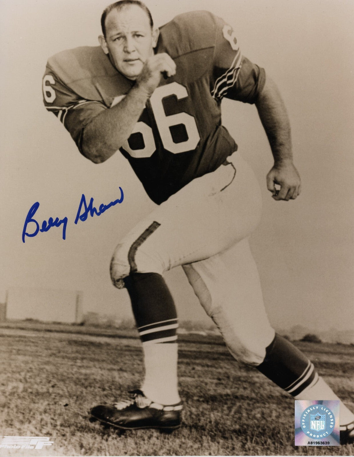 Billy Shaw Signed Buffalo Bills 8x10 Photo File LSCM Authenticated-Powers Sports Memorabilia