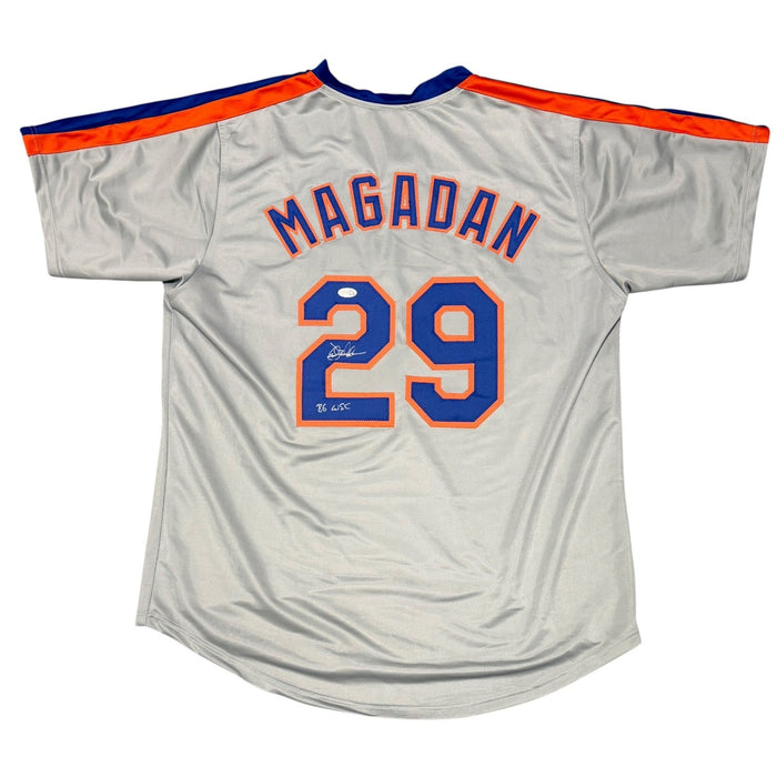 Dave Magadan Signed Custom Jersey w/ 86 WSC JSA Witness Authenticated-Powers Sports Memorabilia