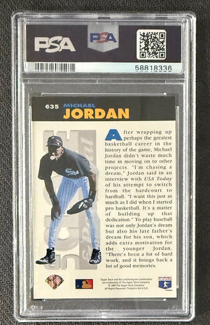 Michael Jordan 1994 Upper Deck Collectors Choice Basketball Card #635 PSA 10-Powers Sports Memorabilia