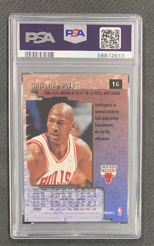 Michael Jordan 1996 Skybox Premium Basketball Card #16 Graded PSA 9-Powers Sports Memorabilia