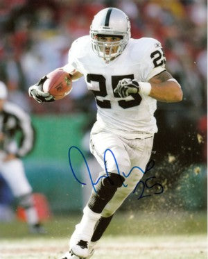 Justin Fargas Autographed Oakland Raiders 8x10 Photo-Powers Sports Memorabilia