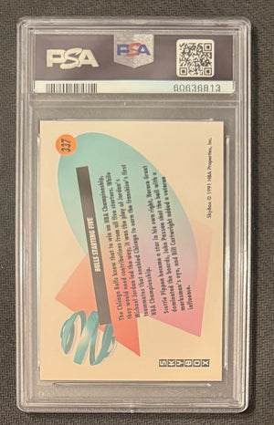 Michael Jordan Chicago Bulls 1991 SkyBox Bulls Starting Five Basketball Card #337 Graded PSA 10 Cert #60636813-Powers Sports Memorabilia