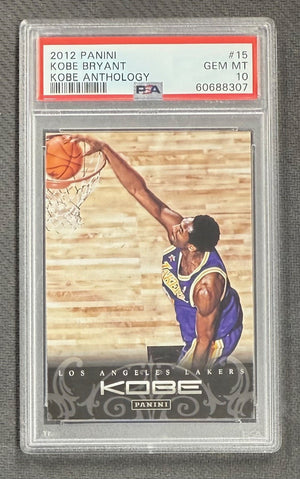 Kobe Bryant 2012 Panini Kobe Anthology Basketball Card #15 Graded PSA 10 Cert #60688307-Powers Sports Memorabilia