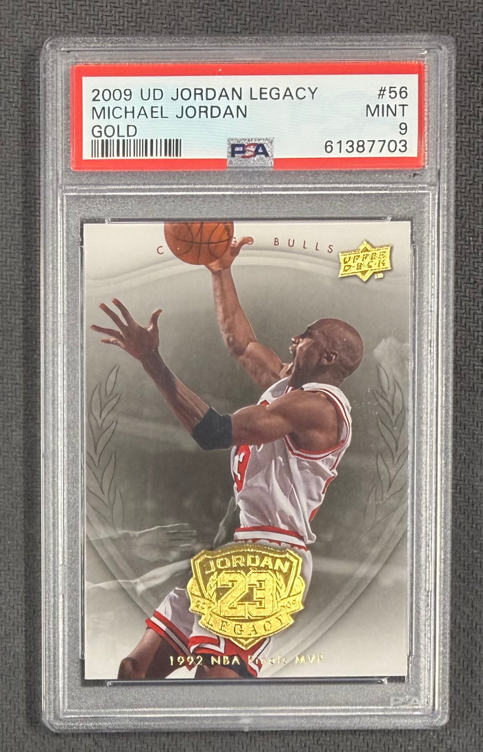 Michael Jordan 2009 Upper Deck Legacy Gold Card #56 PSA 9