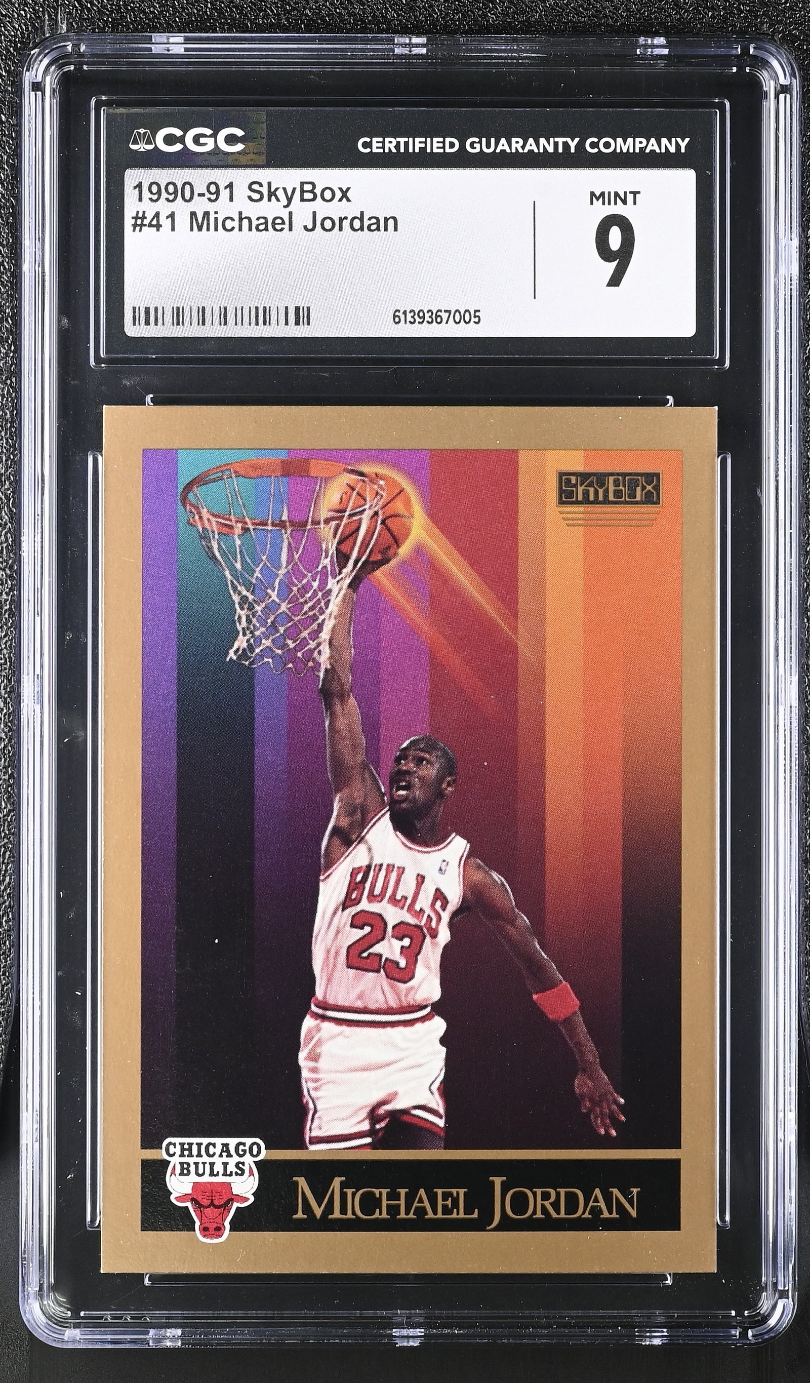 Michael Jordan 1990 SkyBox Card #41 CGC 9-Powers Sports Memorabilia