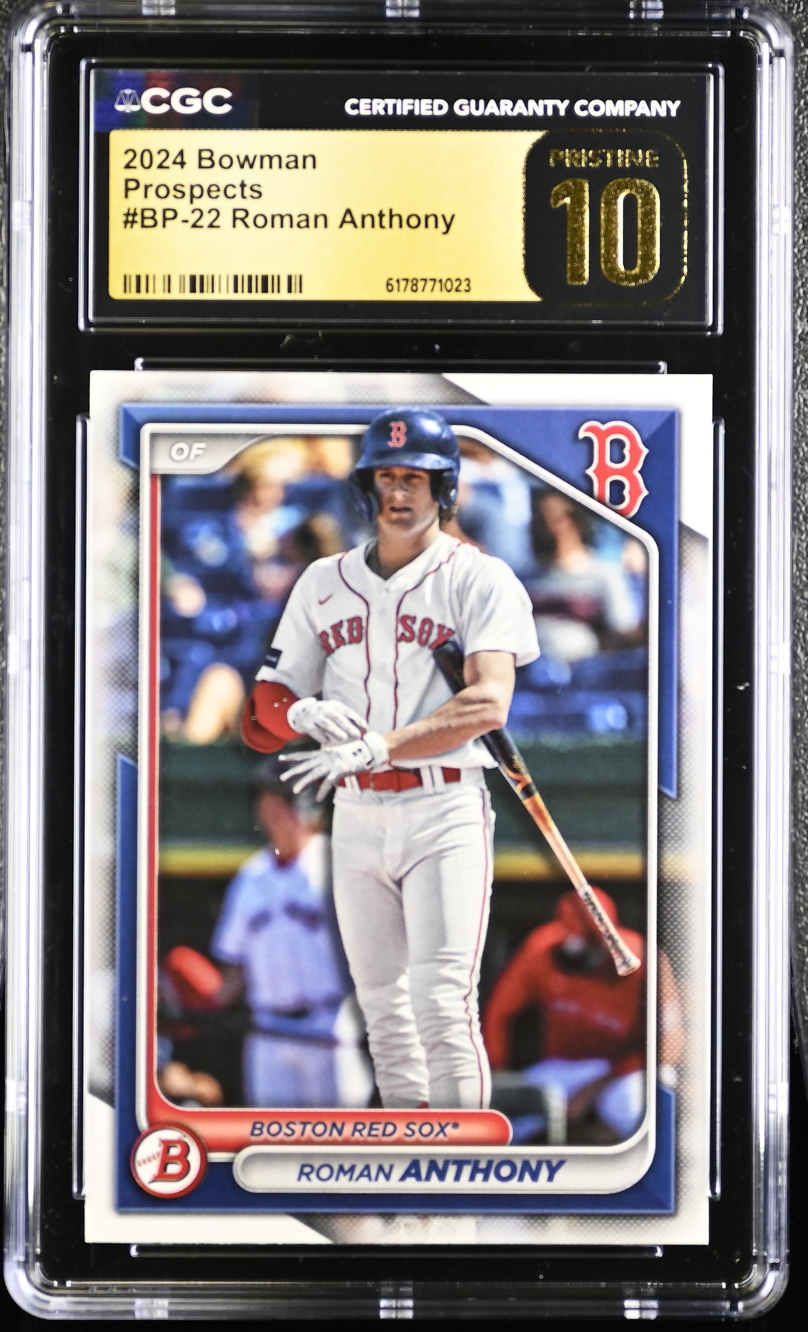 Roman Anthony 2024 Bowman Prospects Rookie Card #BP-22 CGC Pristine 10-Powers Sports Memorabilia