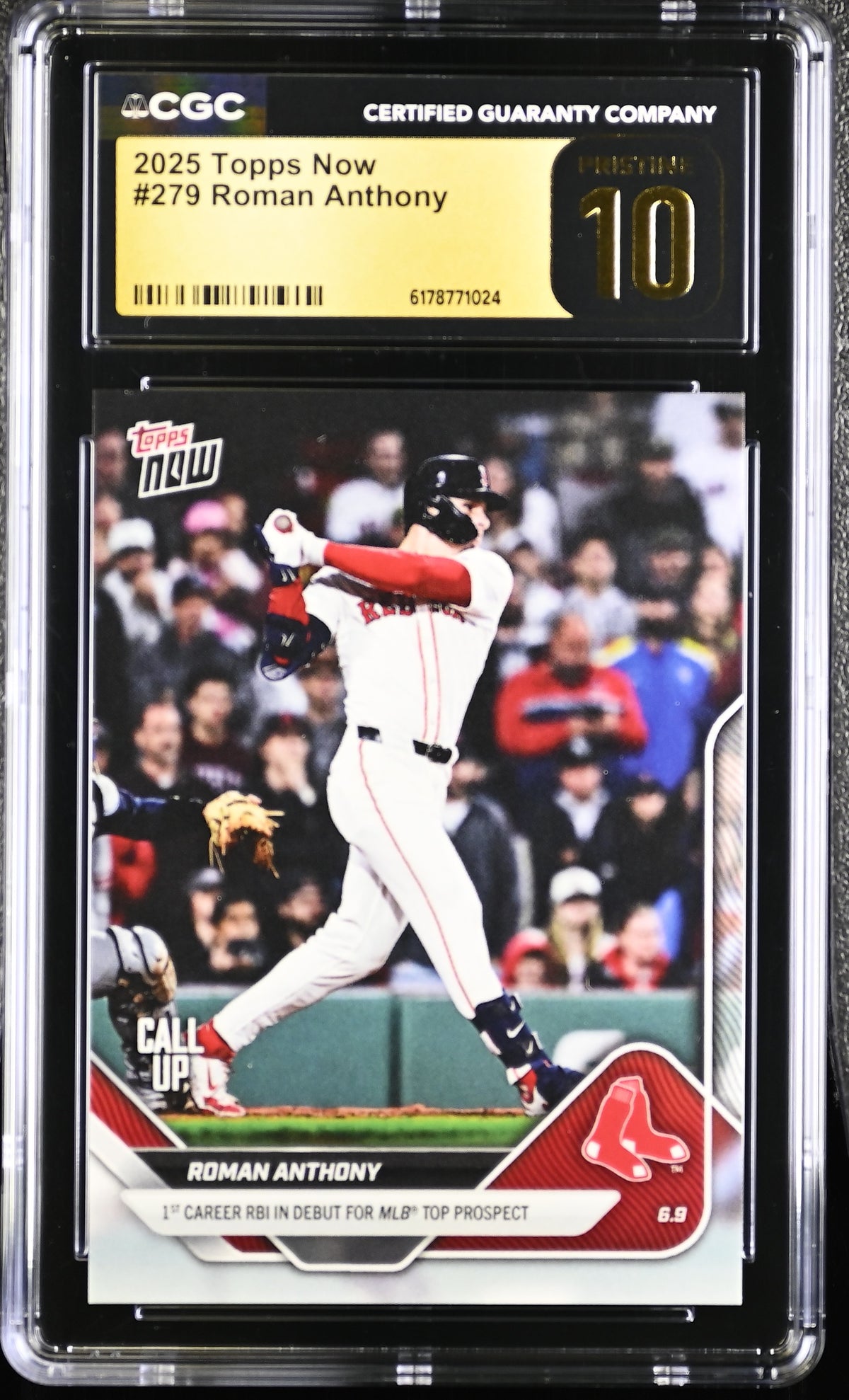 Roman Anthony 2025 Topps Now Rookie Card #279 CGC Pristine 10-Powers Sports Memorabilia