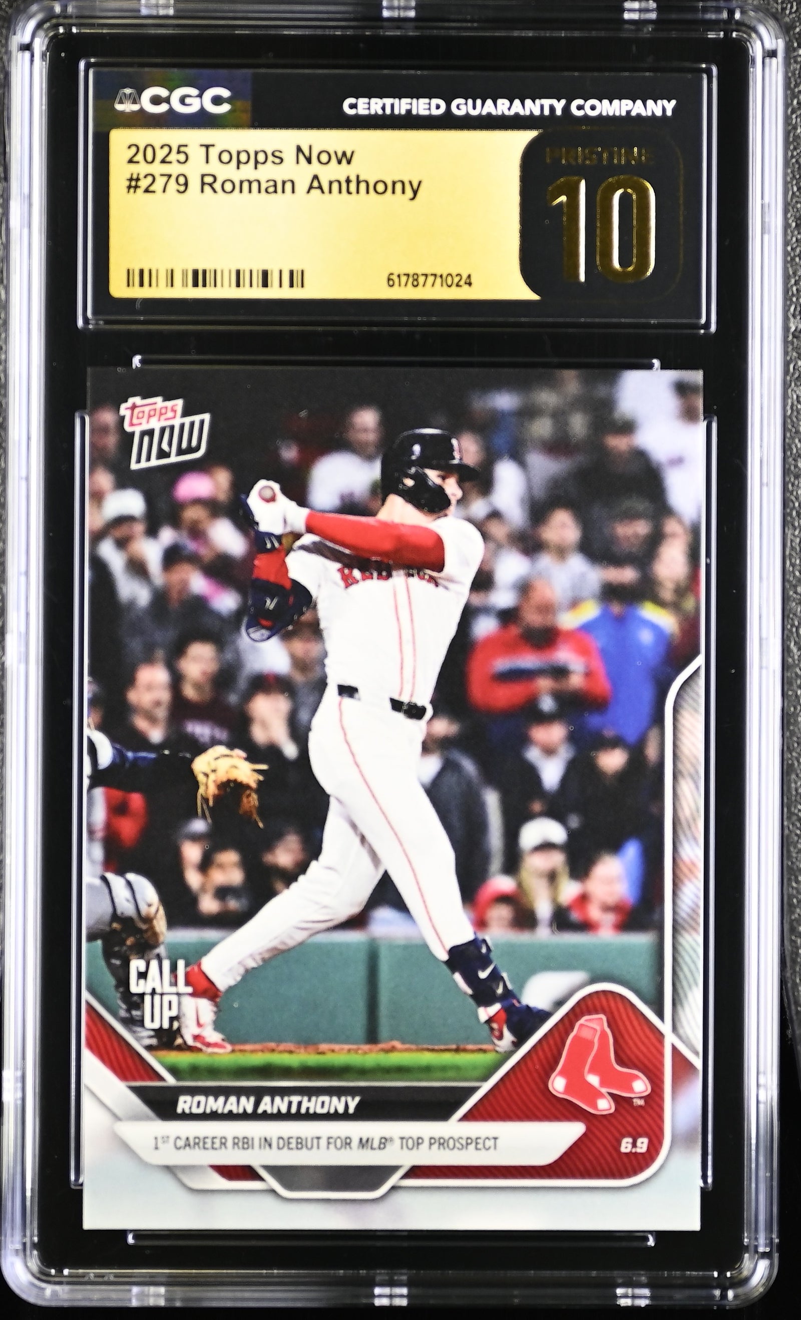 Roman Anthony 2025 Topps Now Rookie Card #279 CGC Pristine 10-Powers Sports Memorabilia