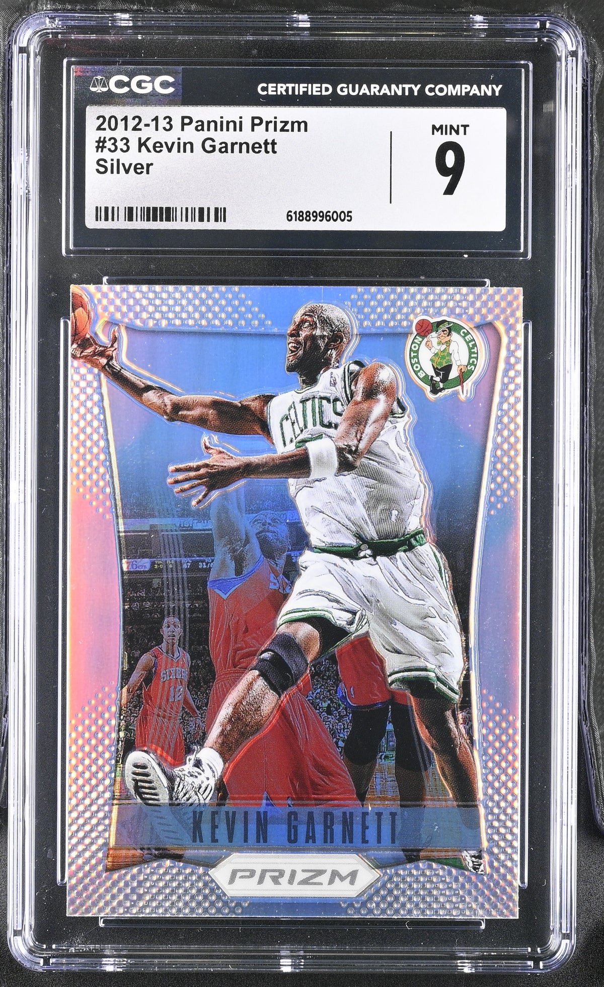 Kevin Garnett 2012 Panini Prizm Silver Card #33 CGC 9-Powers Sports Memorabilia