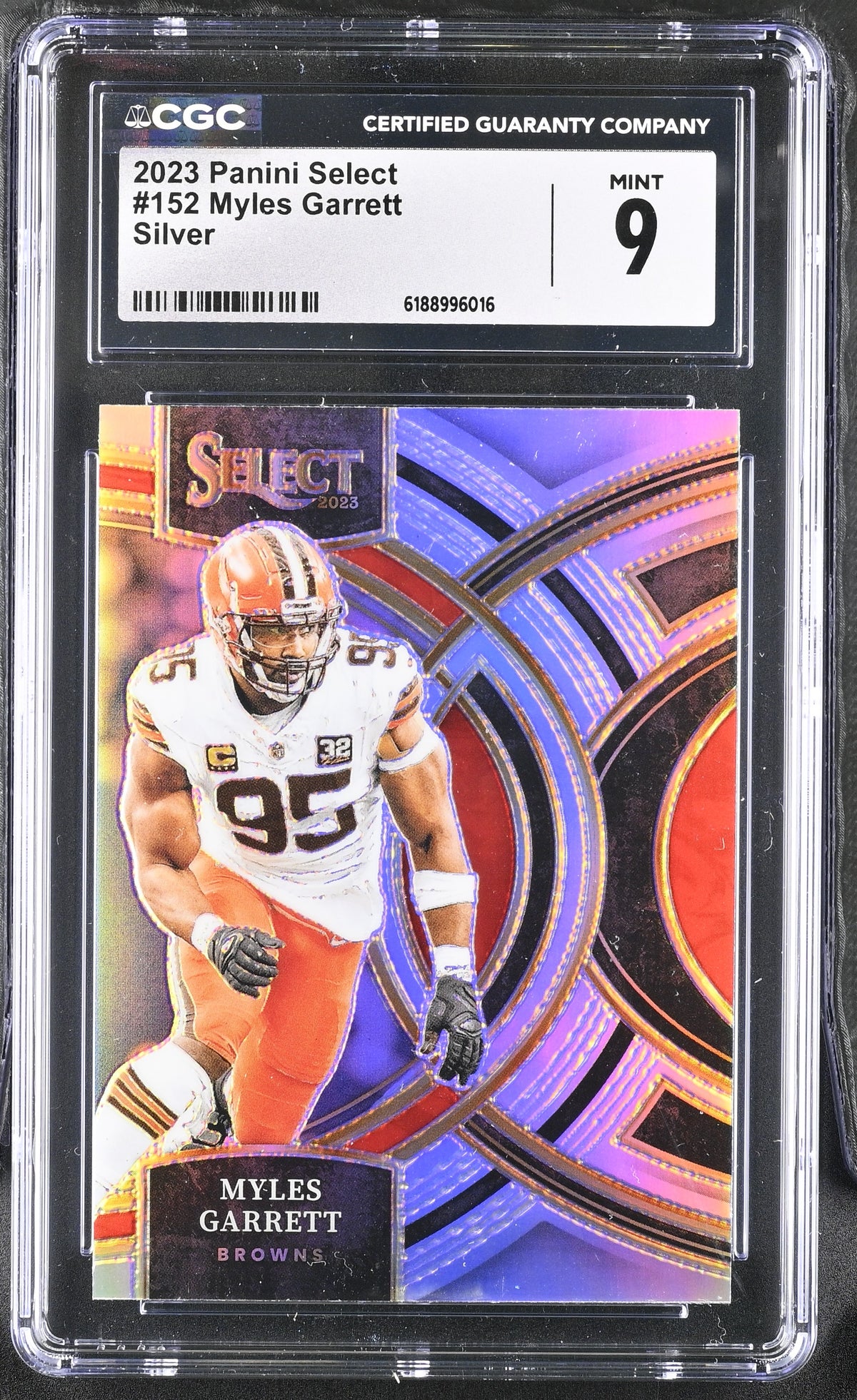 Myles Garrett 2023 Panini Select Silver Card #152 CGC 9-Powers Sports Memorabilia
