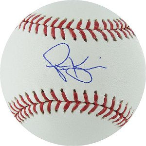 Scott Kazmir Autographed Rawlings Official Major League Baseball (Oakland A's)-Powers Sports Memorabilia