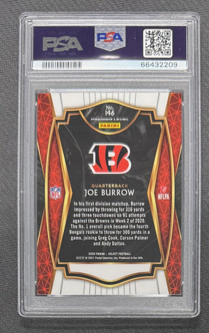 Joe Burrow 2020 Panini Select Cincinnati Bengals Football Rookie Card #146 Graded PSA 9 Cert #66432209-Powers Sports Memorabilia