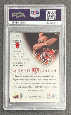 Michael Jordan 2009 Upper Deck Jordan Legacy Gold Basketball Card #38 Graded PSA 10 Cert #66950618-Powers Sports Memorabilia