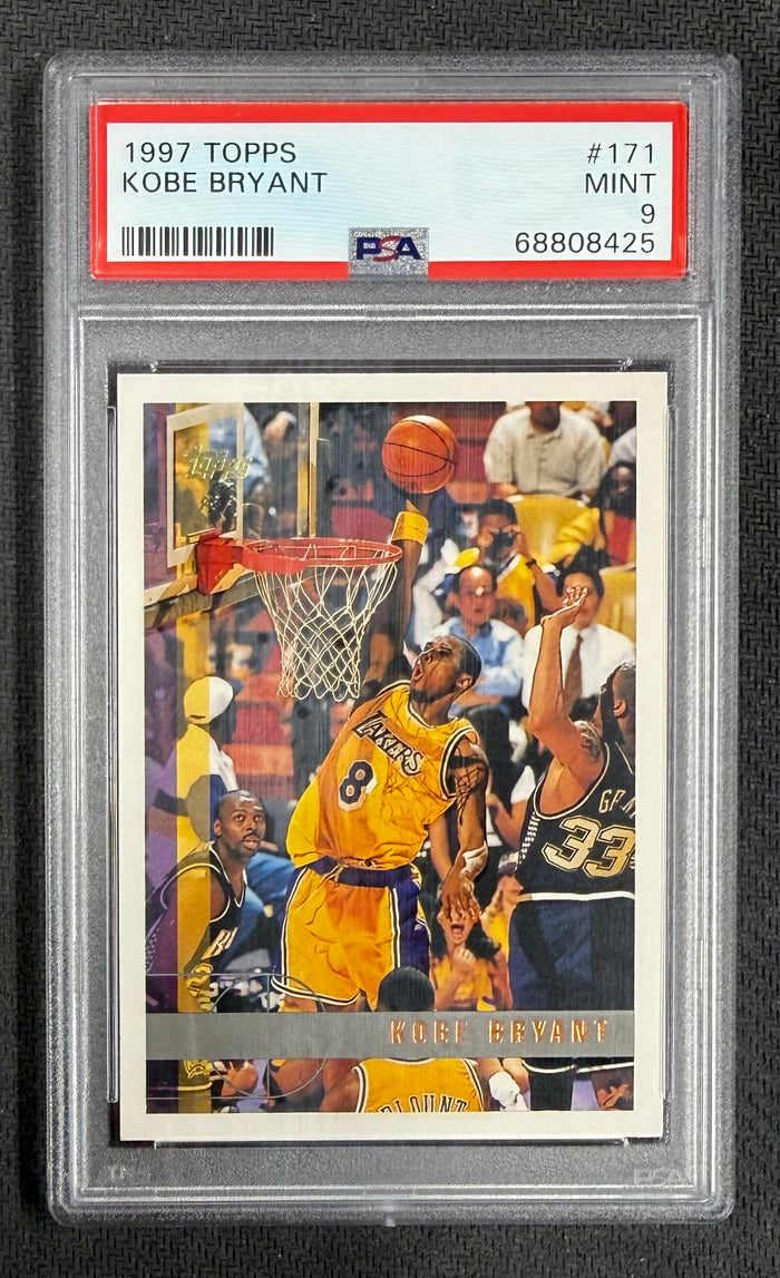 Kobe Bryant 1997 Topps Los Angeles Lakers Basketball Card #171 Graded PSA 9 Cert #68808425-Powers Sports Memorabilia