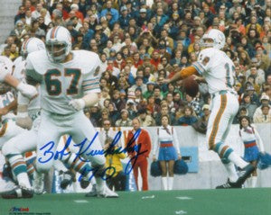 Bob Kuechenberg Autographed Miami Dolphins 8x10 Photo 17-0-Powers Sports Memorabilia