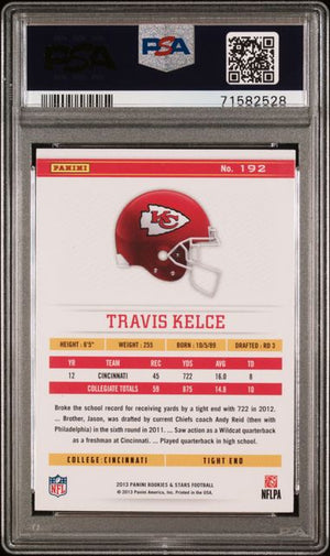 Travis Kelce 2013 Panini R&S Football Rookie Card #192 Graded PSA 9-Powers Sports Memorabilia