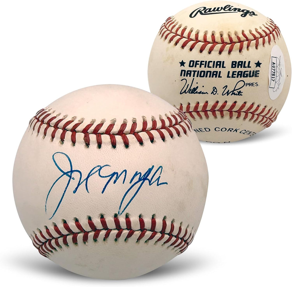 Joe Morgan Autographed Cincinnati Reds Signed National League Baseball JSA COA With UV Display Case AU77817-Powers Sports Memorabilia