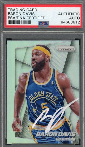 Baron Davis Autographed 2014 Panini Silver Prizm Signed Card #166 Auto PSA-Powers Sports Memorabilia