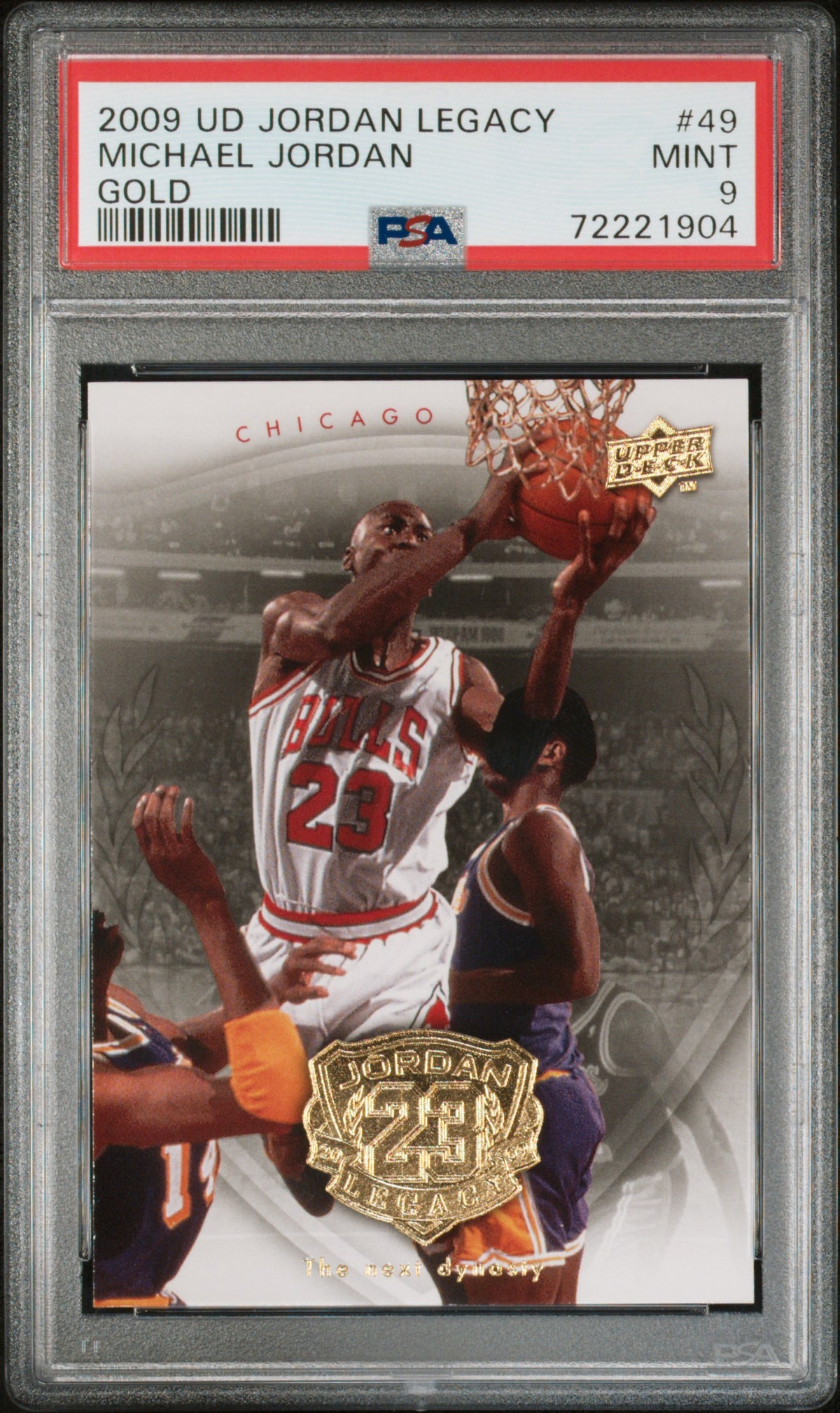 Michael Jordan 2009 Upper Deck Legacy Gold Card #49 PSA 9