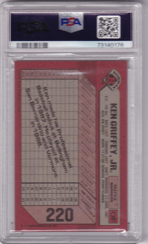 Ken Griffey Jr 1989 Bowman Baseball Rookie Card #220 PSA 8