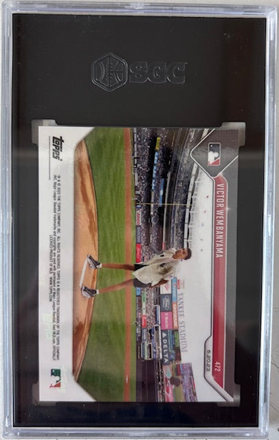Victor Wembanyama 2023 Topps Now 1st Pitch Card #472 SGC 9.5-Powers Sports Memorabilia