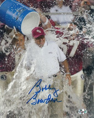 Bobby Bowden Autographed Florida State Seminoles 8x10 Photo Powerade Dunk-Powers Sports Memorabilia