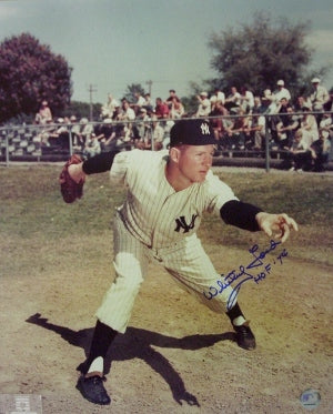 Whitey Ford Autographed New York Yankees 16x20 Photo HOF 74- Beckett Hologram-Powers Sports Memorabilia