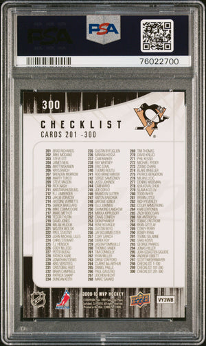 Sidney Crosby 2009 Upper Deck MVP Hockey Card #300 Graded PSA 10 Cert #76022700-Powers Sports Memorabilia