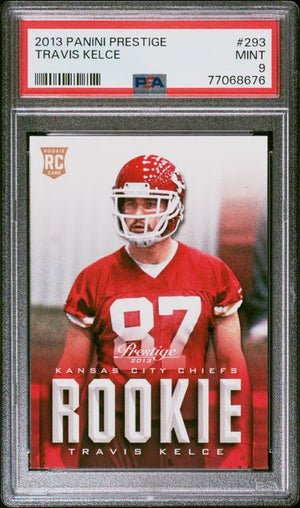 Travis Kelce 2013 Panini Prestige Football Rookie Card #293 Graded PSA 9-Powers Sports Memorabilia