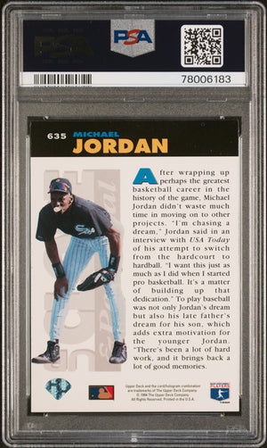 Michael Jordan 1994 Upper Deck Collectors Choice Basketball Card #635 PSA 9-Powers Sports Memorabilia