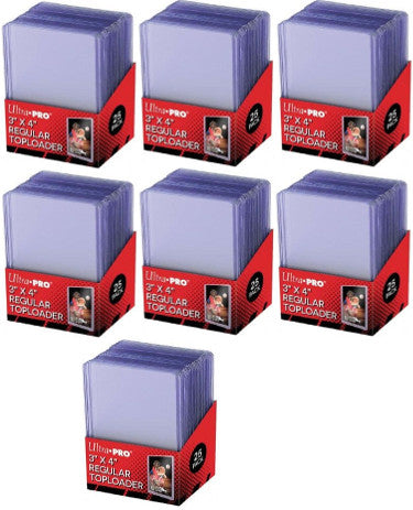 Ultra Pro Toploaders Keeps Cards Ultra Protected, 3"x4" L, 7 Packs of 25ct=175 total-Powers Sports Memorabilia