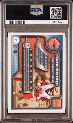 Tom Brady 2000 Pacific Aurora Football Rookie Card #84 Graded PSA 6-Powers Sports Memorabilia