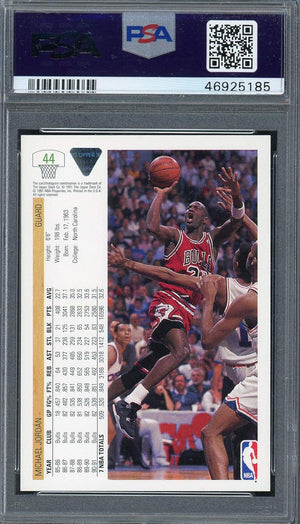 Michael Jordan 1991 Upper Deck Basketball Card #44 Graded PSA 8-Powers Sports Memorabilia