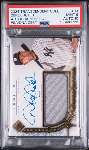 $199 Baseball Card Break – Derek Jeter Auto Relic / PSA Rookie Card Chase-Powers Sports Memorabilia