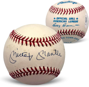Baseball Hall of Fame Autographed Baseball Break – Mickey Mantle Chase – 10 Spots – $199