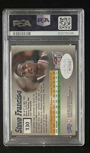 Steve Francis 1999 Fleer Mystique Signed Rookie Card #130 Auto PSA 83279246-Powers Sports Memorabilia