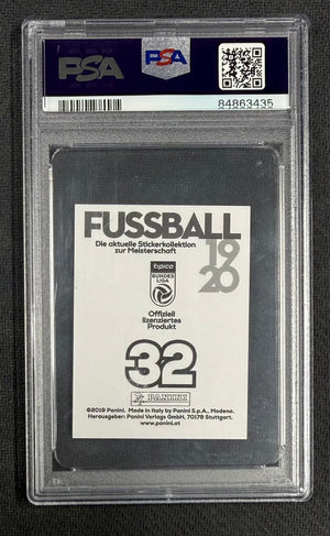Erling Haaland 2019 Panini Fussball Bundesliga Card #32 PSA 8