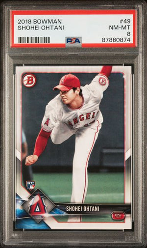 Shohei Ohtani 2018 Bowman Angels Rookie Card #49 PSA 8