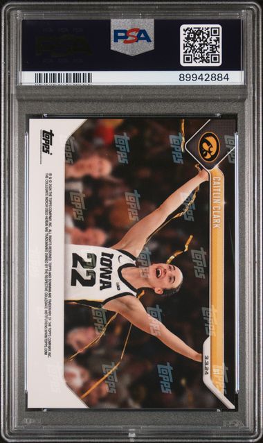 Caitlin Clark 2023 Bowman U Now Breaks Pete Maravichs's All-Time Scoring Record Rookie Card #61 Graded PSA 10-Powers Sports Memorabilia