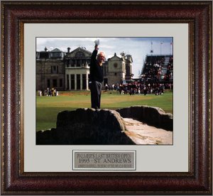 Arnold Palmer 1995 Last British Open Swilcan Bridge 11 x 14 Photograph Premium Leather Framing-Powers Sports Memorabilia