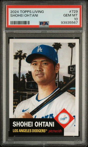 Shohei Ohtani 2024 Topps Living Baseball Card #729 Graded PSA 10-Powers Sports Memorabilia