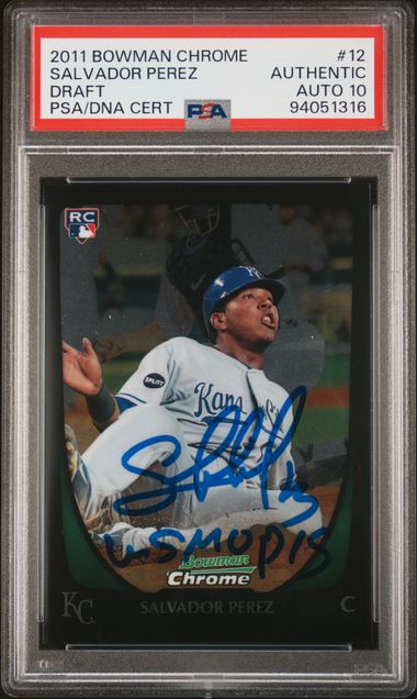 Salvador Perez Autographed Authentic Baseball Sports Memorabilia