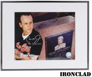 Cal Ripken, Jr. Autographed Baltimore Orioles 8 x 10 Photograph Ironman Inscribed Custom Framing - MLB Hologram-Powers Sports Memorabilia
